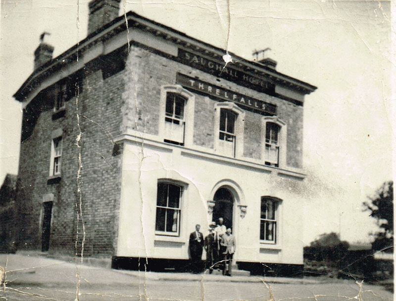 Saughall Hotel before being extended